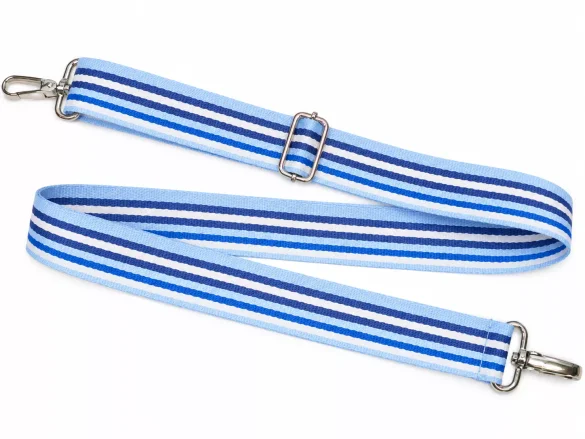 Pasek do torby w cienkie paski kobaltowy 38 mm