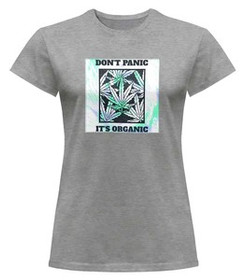 Bluzka damska z naszywką Don't panic