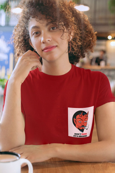 Koszulka z kieszonką DONT PANIC IT'S ORGANIC