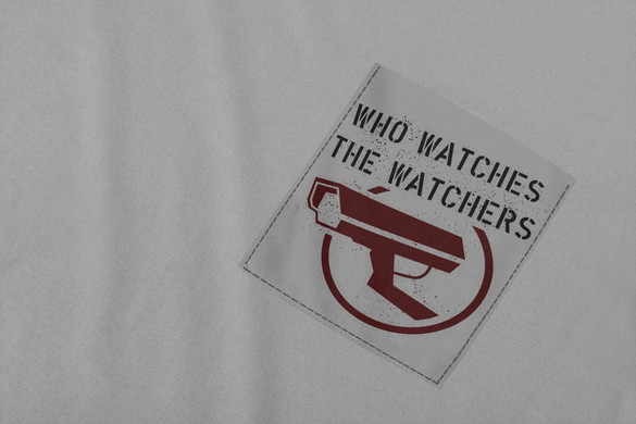 Koszulka z kieszonką BANKSY WATCHERS