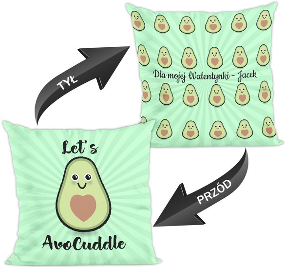 Poduszka na Walentynki DODAJ NAPIS