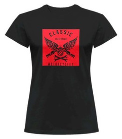 Bluzka damska z naszywką Cafe racer