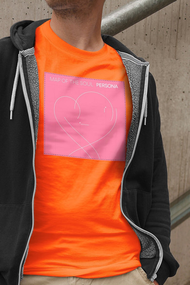 Koszulka z naszywką BTS Map of the Soul