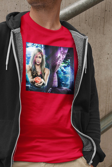 Koszulka z naszywką Avril Lavigne rose