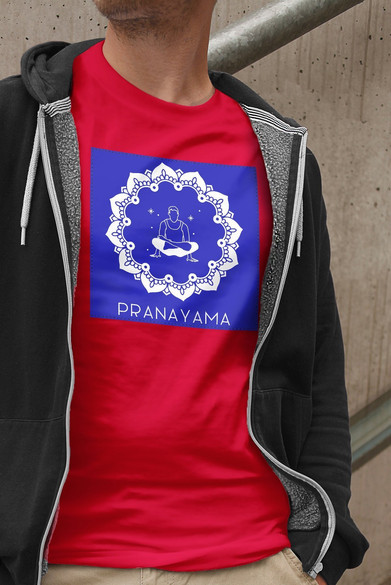 Koszulka z naszywką Pranayama