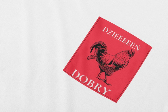 Koszulka z kieszonką DZIEŃ DOBRY...