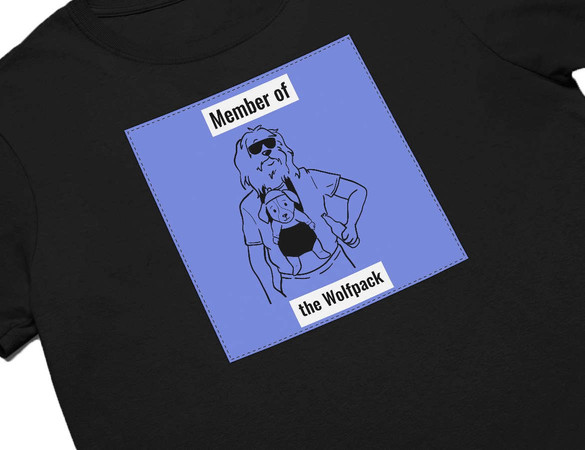 Koszulka z naszywką  Member of the Wolfpack