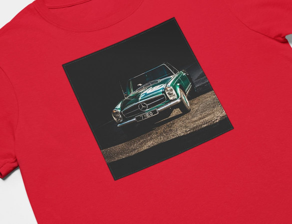 Koszulka z naszywką Mercedes classic