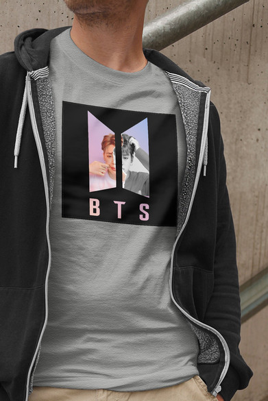 Koszulka z naszywką BTS JIMIN