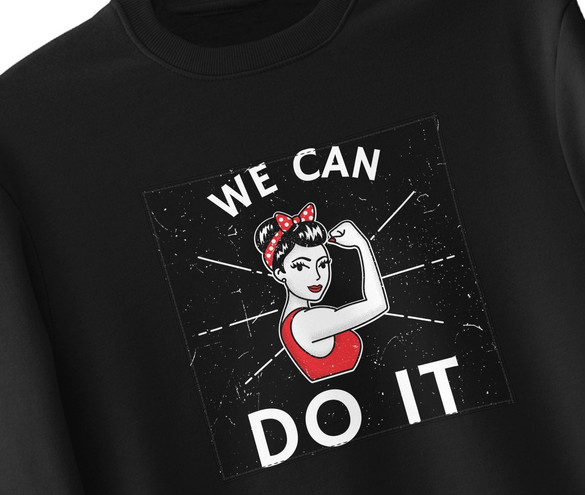 Bluza z naszywką We Can Do It