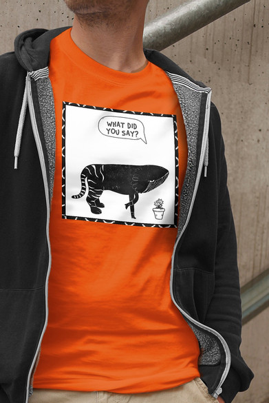 Koszulka z naszywką What did you say?