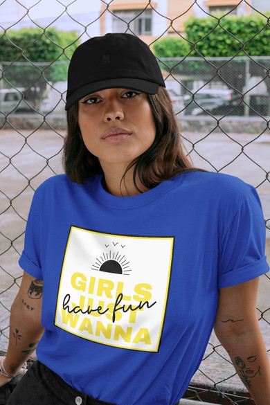 Koszulka z naszywką Girls just wanna …