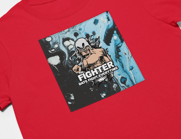 Koszulka z naszywką  FIGHTER