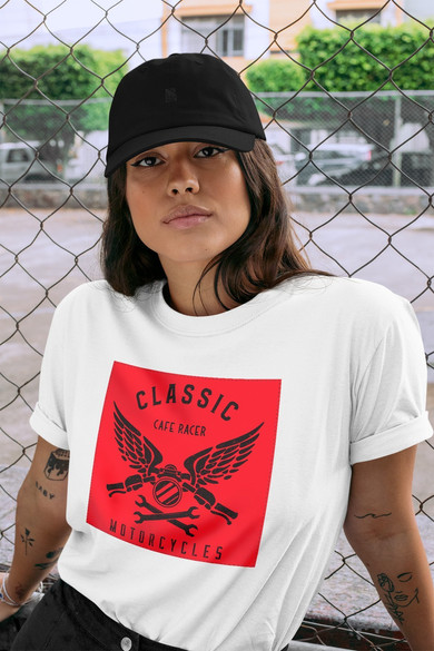 Koszulka z naszywką Cafe racer