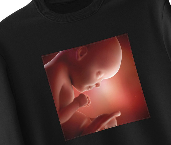 Bluza z naszywką Płód 02