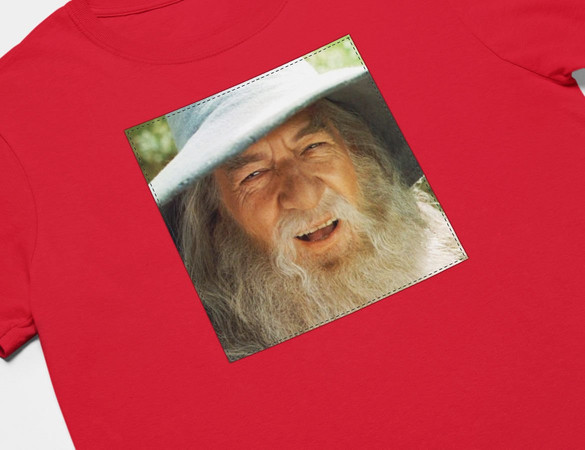 Koszulka z naszywką Gandalf smile