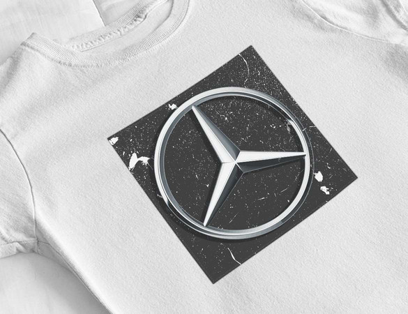 Bluzka damska z naszywką Mercedes logo