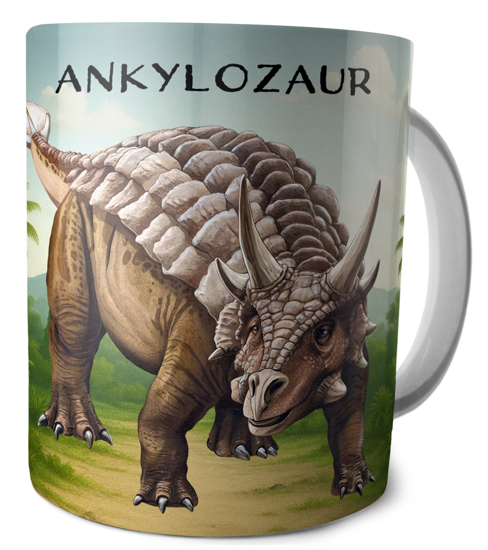 Kubek Dinozaury Ankylozaur z nadrukiem imienia