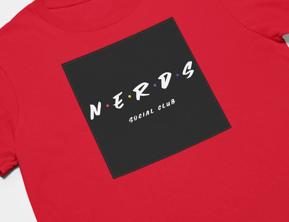 Koszulka z naszywką Friends -NERDS