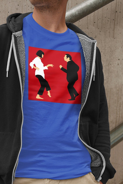 Koszulka z naszywką Pulp Fiction Dance