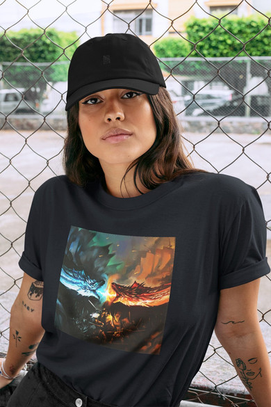 Koszulka z naszywką Game of Thrones dragon