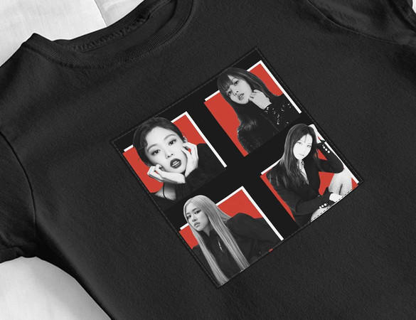 Bluzka damska z naszywką BlackPink Squad