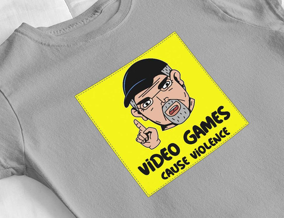 Bluzka damska z naszywką Video games...