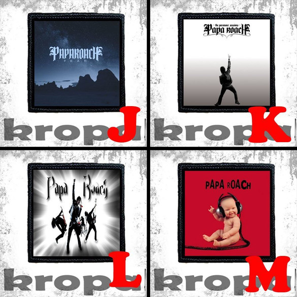 Naszywka PAPA ROACH 10 x 10 cm  Dużo Wzorów!