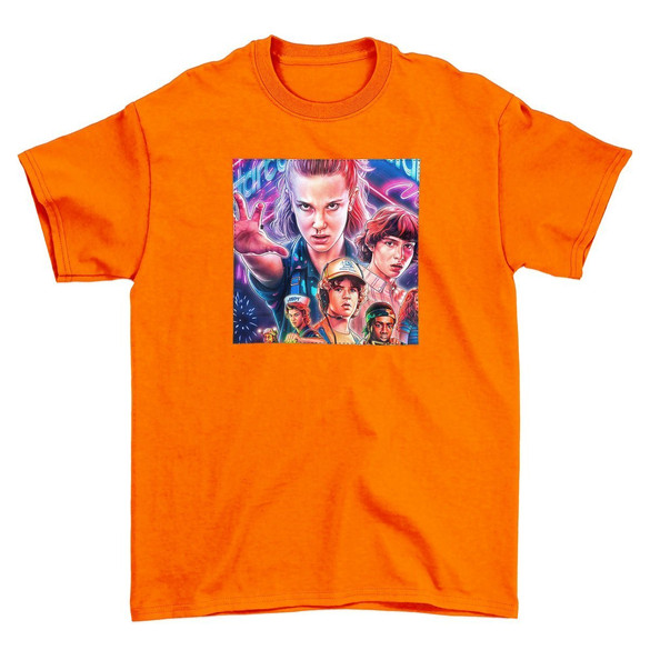 Koszulka z naszywką Stranger Things squad 1