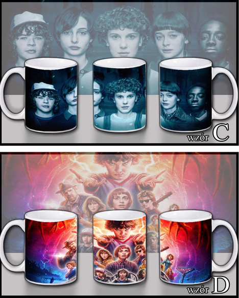 KUBEK STRANGER THINGS+ IMIĘ GRATIS, PREZENT