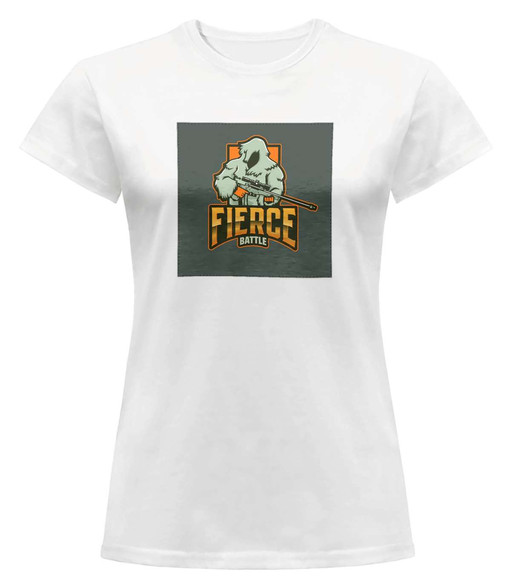 Bluzka damska z naszywką FIERCE BATTLE