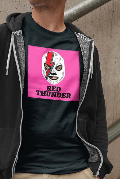 Koszulka z naszywką  Red Thunder