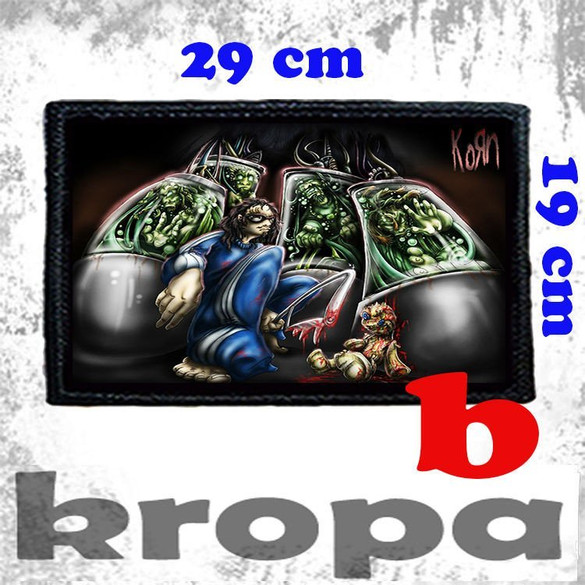 Naszywka duża na ubranie KORN