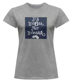 Bluzka damska z naszywką Harry Potter leviosa