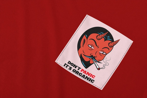 Koszulka z kieszonką DONT PANIC IT'S ORGANIC