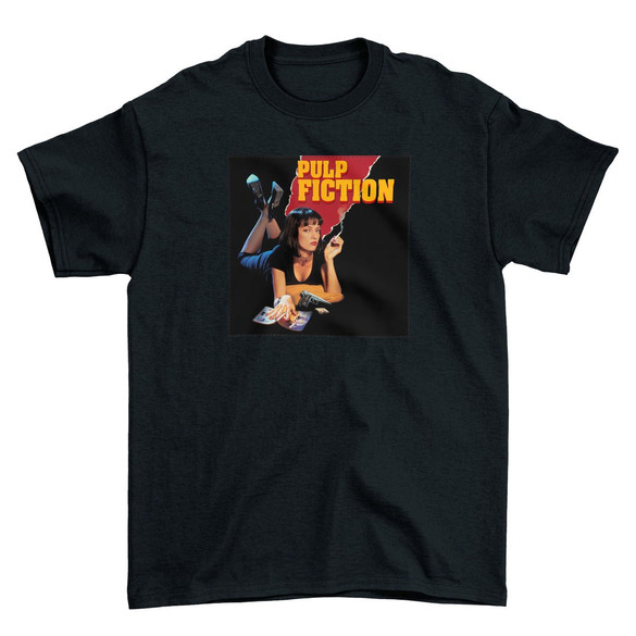 Koszulka z naszywką Pulp Fiction Poster