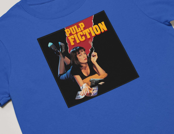 Koszulka z naszywką Pulp Fiction Poster
