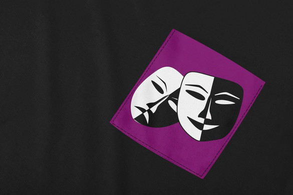 Koszulka z kieszonką THEATER MASKS