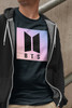 Koszulka z naszywką BTS LOGO 02