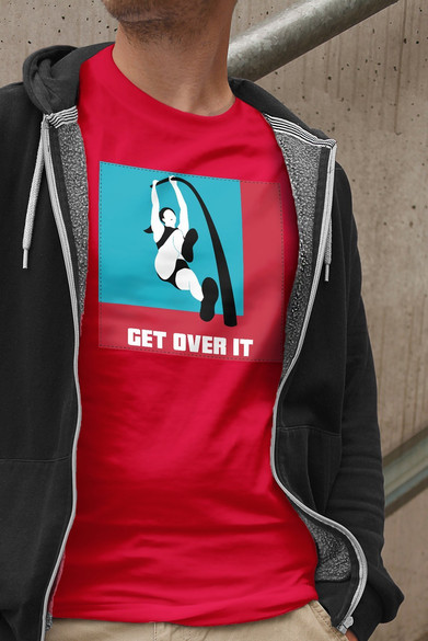 Koszulka z naszywką Get over it