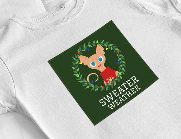 Bluzka damska z naszywką Sweater weather