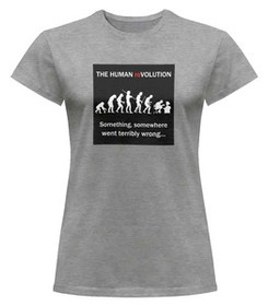 Bluzka damska z naszywką Human reVOLUTION