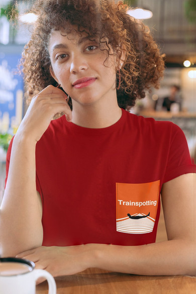 Koszulka z kieszonką TRAINSPOTTING