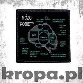 Naszywka MÓZG KOBIETY
