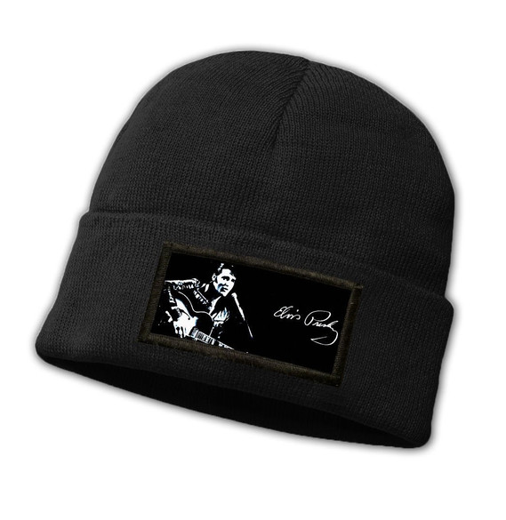 Czapka zimowa z naszywką  ELVIS PRESLEY