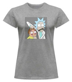 Bluzka damska z naszywką Rick and Morty 01