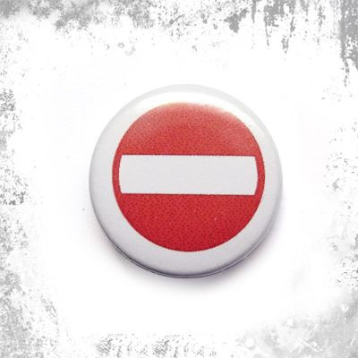 Przypinka ZAKAZ WJAZDU