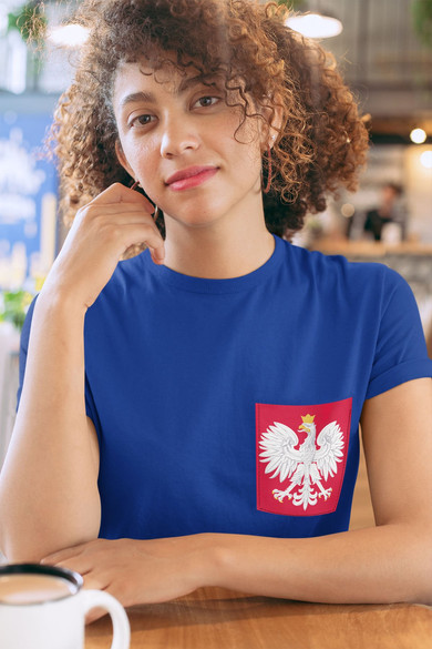Koszulka z kieszonką GODŁO POLSKI ORZEŁ