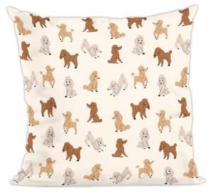 Poduszka pies, piesek pudel wzorek