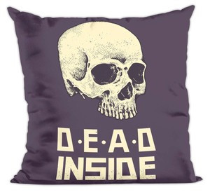 Poduszka Skull : Dead inside